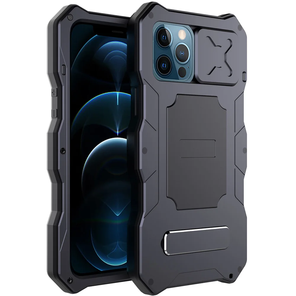 Camera Slider Phone Case for iPhone 12 Pro Max Rugged Armor Slide Metal Aluminum Military Grade Bumpers Armor Kickstand Cover
Camera Slider Phone Case for iPhone 12 Pro Max Rugged Armor Slide Metal Aluminum Military Grade Bumpers Armor Kickstand Cover
