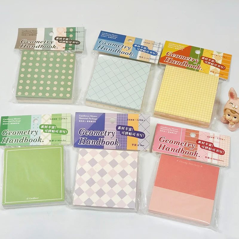 120Pcs Geometry Memo Pad Decoration Material Paper DIY Scrapbook Diary To Do List Notepad Message Notes Paper School Stationery
120Pcs Geometry Memo Pad Decoration Material Paper DIY Scrapbook Diary To Do List Notepad Message Notes Paper School Stationery