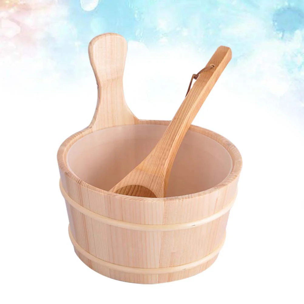 Sauna Bucketladle Woodenaccessories Spa Wood Pail Spoon Foot Setladel Scoop Kit Bowl Tubbath Bathingshower Soaking Liner
Sauna Bucketladle Woodenaccessories Spa Wood Pail Spoon Foot Setladel Scoop Kit Bowl Tubbath Bathingshower Soaking Liner