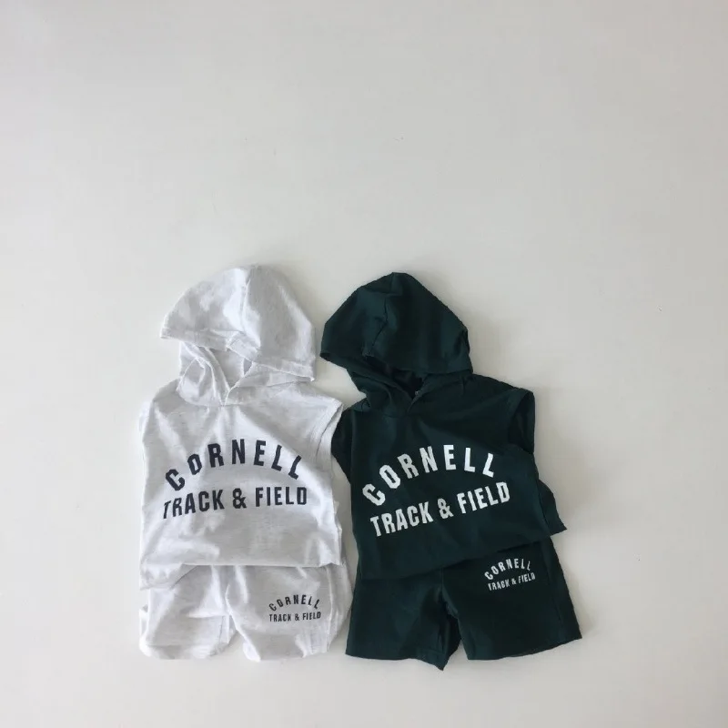 Summer New Children Hooded Clothes Set Fashion Girls Letter Print Sweatshirt Set Cotton Baby Boy Shorts 2pcs Suit Kids Outfits
Summer New Children Hooded Clothes Set Fashion Girls Letter Print Sweatshirt Set Cotton Baby Boy Shorts 2pcs Suit Kids Outfits
