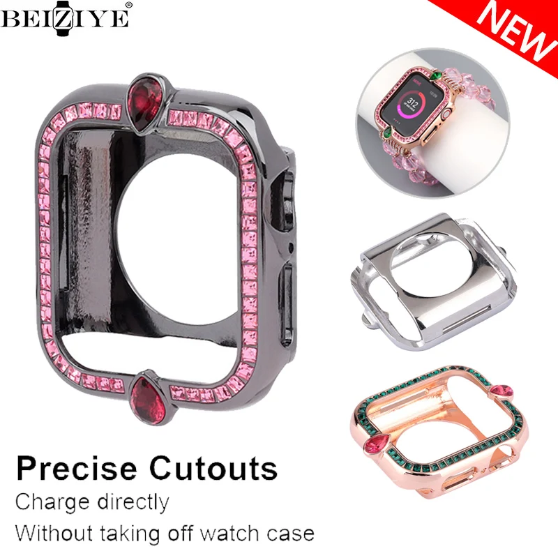 Diamond protector case For Apple Watch Band 40mm 44mm women Luxury Diamond Cover Accessorie For iWatch Series SE 6 5 4 Bumper
Diamond protector case For Apple Watch Band 40mm 44mm women Luxury Diamond Cover Accessorie For iWatch Series SE 6 5 4 Bumper