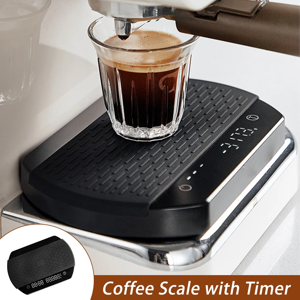 Mini Coffee Scale with Timer USB Rechargeable 3kg/0.1g Digital Scale oz/ml/g Units with Silicone Cover for Espresso Pour Over
Mini Coffee Scale with Timer USB Rechargeable 3kg/0.1g Digital Scale oz/ml/g Units with Silicone Cover for Espresso Pour Over