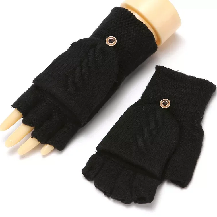 Half Finger Flip Gloves Winter with Finger Caps Knitted Fingerless Touchscreen Gloves for Men Women Exposed Finger Mittens Glove
Half Finger Flip Gloves Winter with Finger Caps Knitted Fingerless Touchscreen Gloves for Men Women Exposed Finger Mittens Glove
