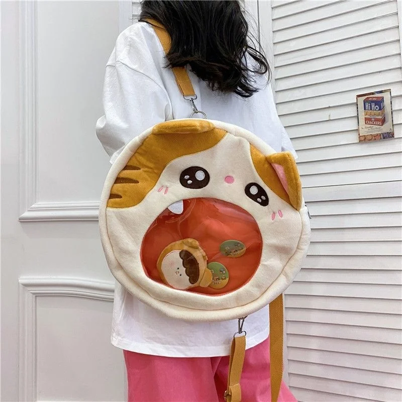 Cartoon Cute Big Mouth Cat Shape Backpack Crying Cat Large Capacity Women Bag Anime Happy Cat Fashion Plush Display Kawii Itabag
Cartoon Cute Big Mouth Cat Shape Backpack Crying Cat Large Capacity Women Bag Anime Happy Cat Fashion Plush Display Kawii Itabag