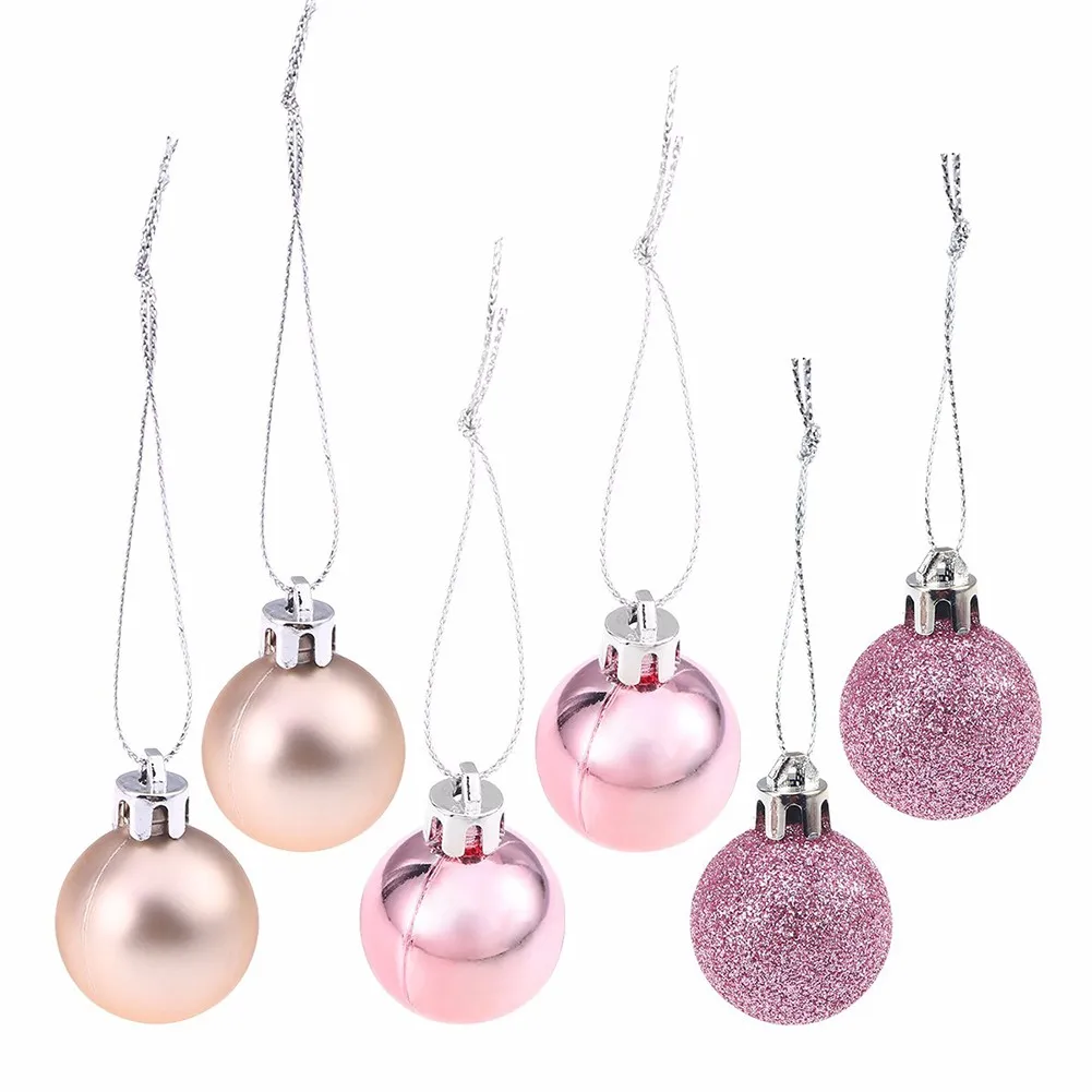 24Pcs Christmas Ball Pink Plastic Christmas Tree Decoration Christmas Decor Supplies Home Decor For Holiday Wedding Party
24Pcs Christmas Ball Pink Plastic Christmas Tree Decoration Christmas Decor Supplies Home Decor For Holiday Wedding Party