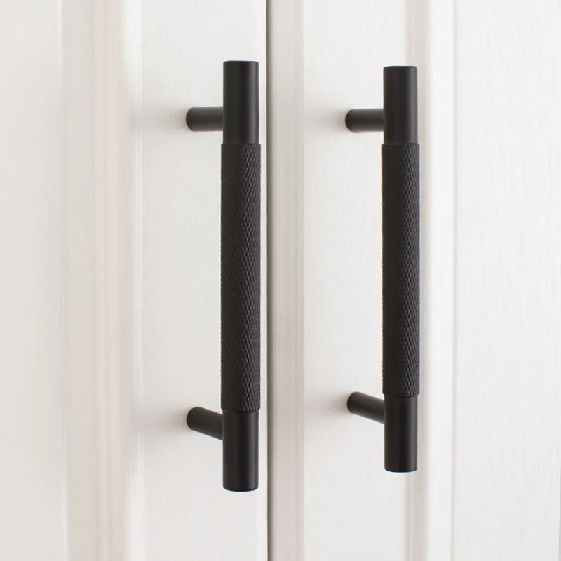 Black Knurled Brass Furniture Handles Drawer Knobs Wardrobe Handle Kitchen Cabinet Pulls Dresser Door Bar T Handle
Black Knurled Brass Furniture Handles Drawer Knobs Wardrobe Handle Kitchen Cabinet Pulls Dresser Door Bar T Handle