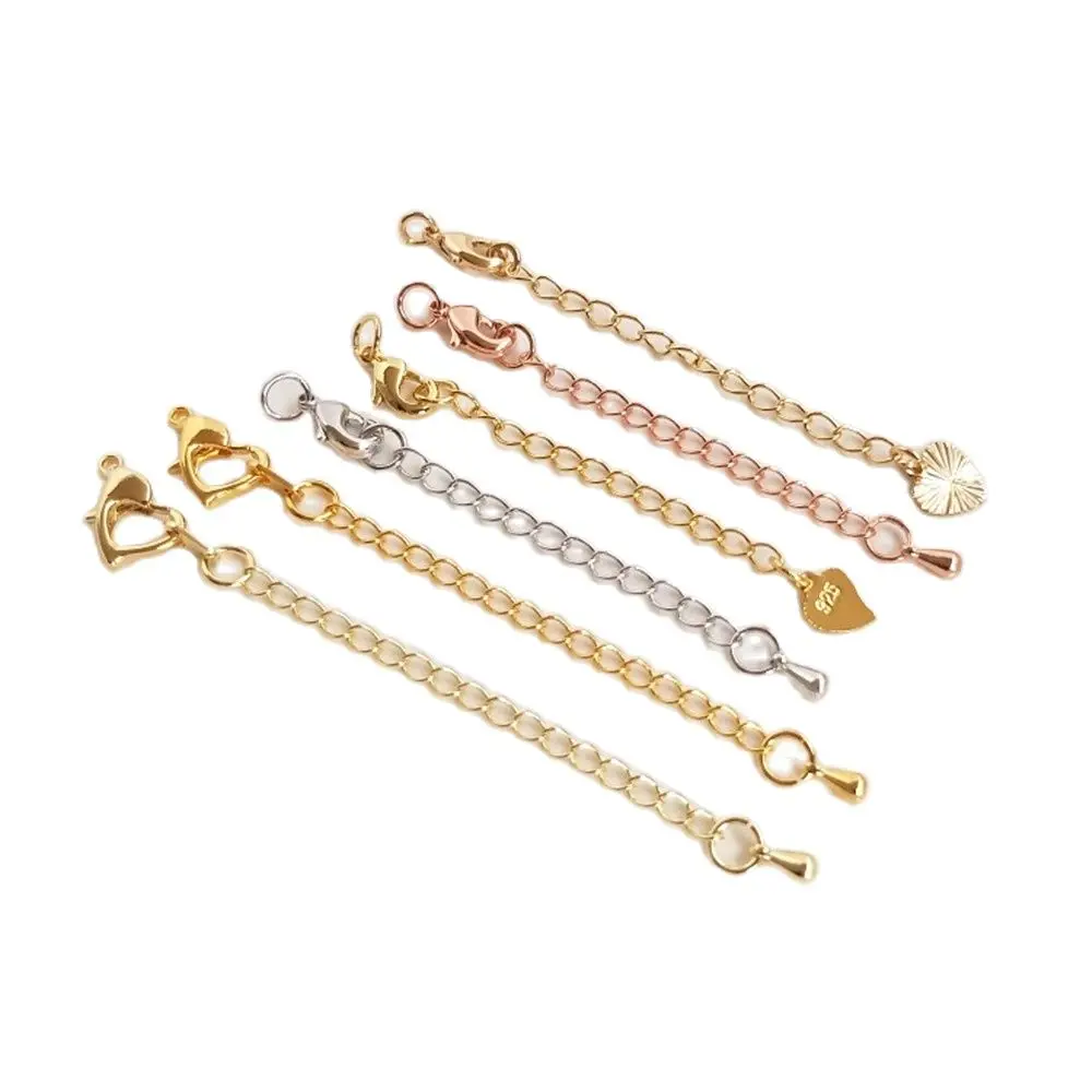 Tail chain Extension chain 18K real gold White gold Rose gold bracelet necklace DIY accessories jewelry materials
Tail chain Extension chain 18K real gold White gold Rose gold bracelet necklace DIY accessories jewelry materials