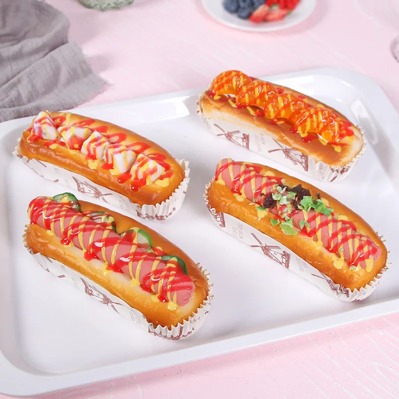 2pcs Artificial Cooking Bread Model Simulation Hot Dog Cooking Model Props Cake Food Window Shop Decoration Ornament Child Toys
2pcs Artificial Cooking Bread Model Simulation Hot Dog Cooking Model Props Cake Food Window Shop Decoration Ornament Child Toys