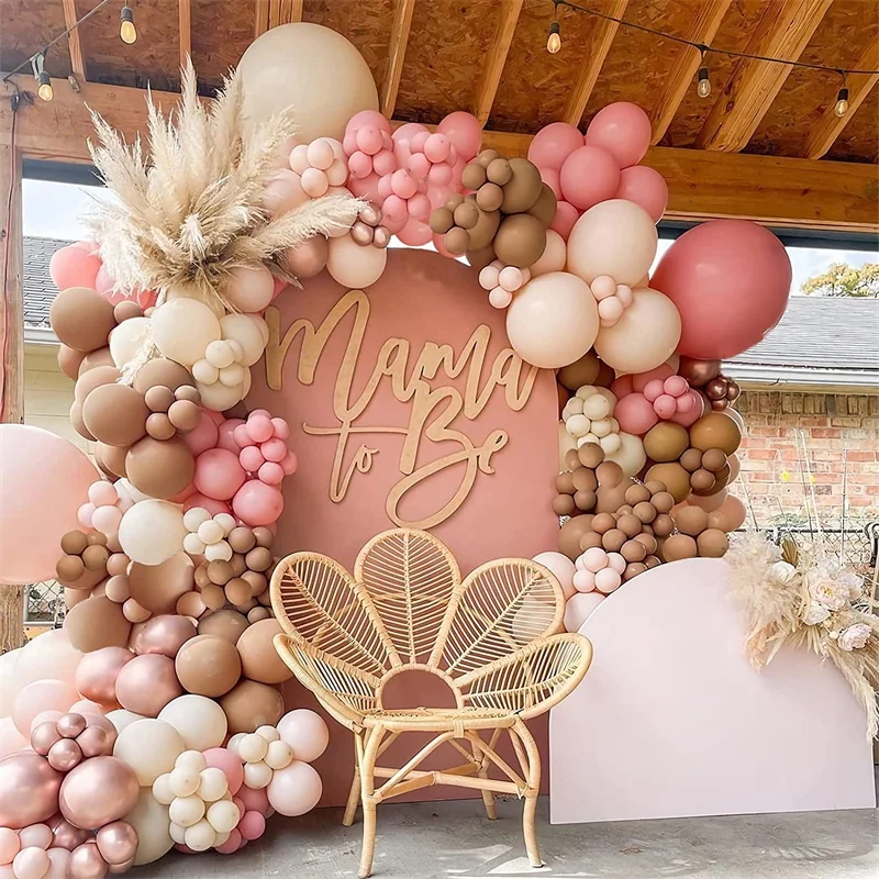 143PCS Retro Pink Chocolate Ivory White Metal Rose Gold Balloons Garland Arch Kit Birthday Party Wedding Decorations Baby Shower
143PCS Retro Pink Chocolate Ivory White Metal Rose Gold Balloons Garland Arch Kit Birthday Party Wedding Decorations Baby Shower