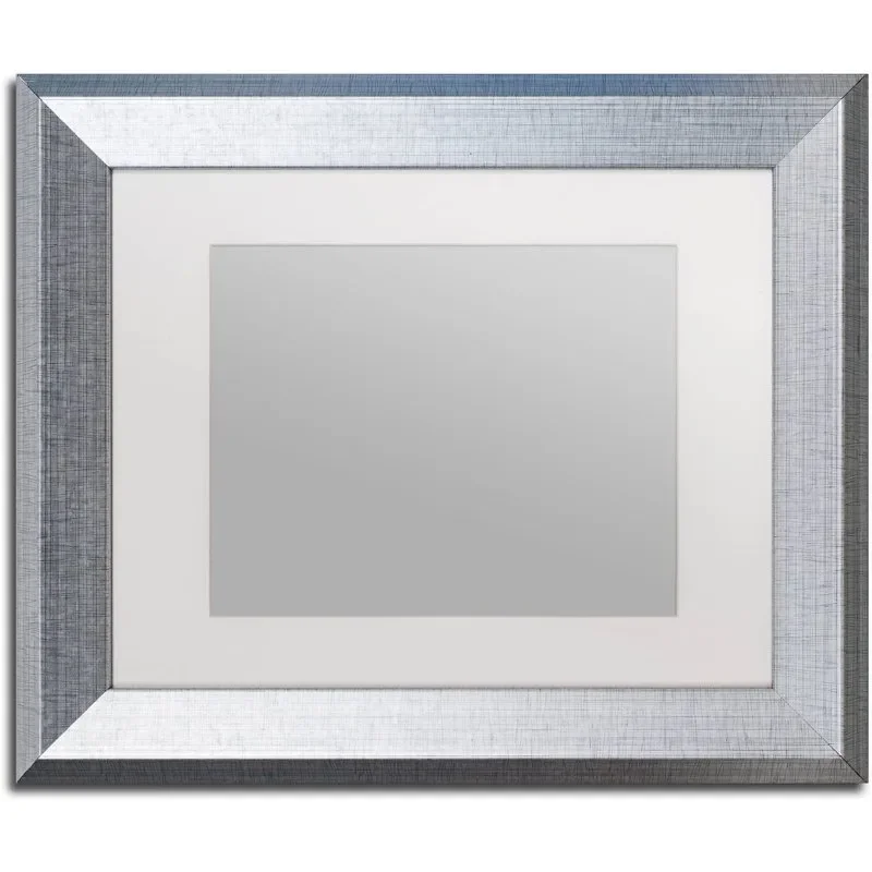 Heavy-Duty 11x14 Silver Picture Frame with 8x10 White Mat 
Heavy-Duty 11x14 Silver Picture Frame with 8x10 White Mat