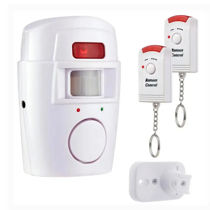 Wireless PIR Motion Sensor Detector Alarm with 2 Remote Controls Door Window for Home Shed Garage Caravan Alarm Security System
Wireless PIR Motion Sensor Detector Alarm with 2 Remote Controls Door Window for Home Shed Garage Caravan Alarm Security System
