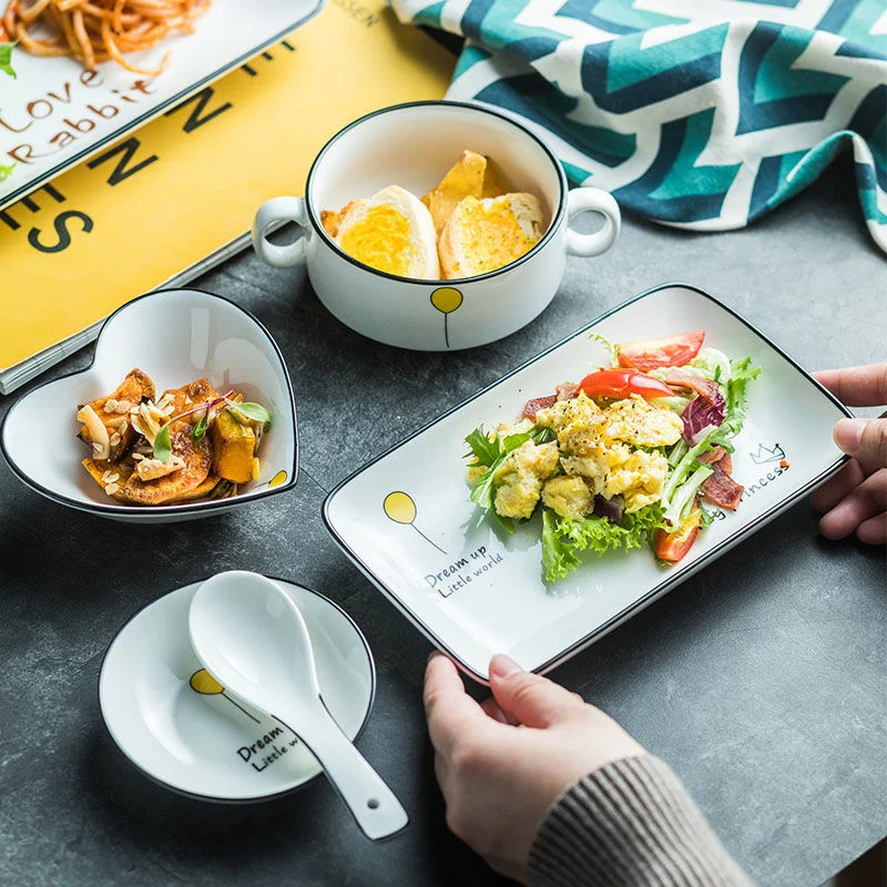 Ceramic Rectangular Plate One Person Food Creative Tableware Set Simple Nordic Household 8/10inch Breakfast Bowl And Plate Set
Ceramic Rectangular Plate One Person Food Creative Tableware Set Simple Nordic Household 8/10inch Breakfast Bowl And Plate Set