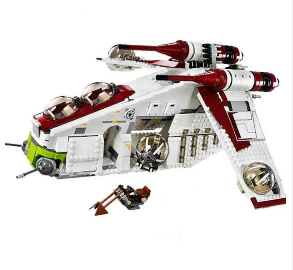 In Stock 1175pcs Compatible With 05041 Staredamp Republic Gunship & Wars Building Blocks 75021 Bricks Toys For Children
In Stock 1175pcs Compatible With 05041 Staredamp Republic Gunship & Wars Building Blocks 75021 Bricks Toys For Children