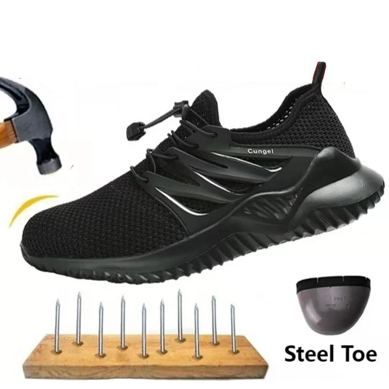 Men Work Safety Shoes Anti-puncture Working Sneakers Male Indestructible Work Shoes Men Boots Lightweight Men Shoes Safety Boots 
Men Work Safety Shoes Anti-puncture Working Sneakers Male Indestructible Work Shoes Men Boots Lightweight Men Shoes Safety Boots