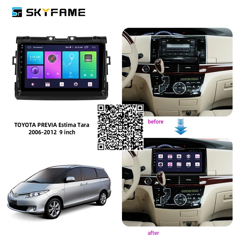 Автомагнитола SKYFAME 4 + 64G для Toyota Previa Estima Tarago 2006-2012 Android
Автомагнитола SKYFAME 4 + 64G для Toyota Previa Estima Tarago 2006-2012 Android