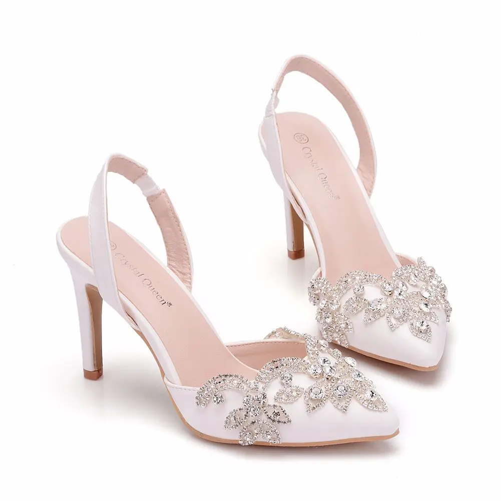 Crystal Queen Rhinestone Wedding Shoes Bridal Pointed Toe High Heel Gorgeous Party Prom Bridesmaid Dress
Crystal Queen Rhinestone Wedding Shoes Bridal Pointed Toe High Heel Gorgeous Party Prom Bridesmaid Dress