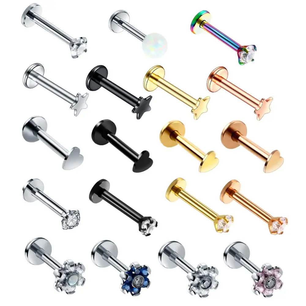 1PC Steel 16G Flower Heart Tragus Helix Bar Punk CZ Gem Round Tragus Lip Bar Rings Stud Cartilage Earring Piercings Body Jewelry
1PC Steel 16G Flower Heart Tragus Helix Bar Punk CZ Gem Round Tragus Lip Bar Rings Stud Cartilage Earring Piercings Body Jewelry