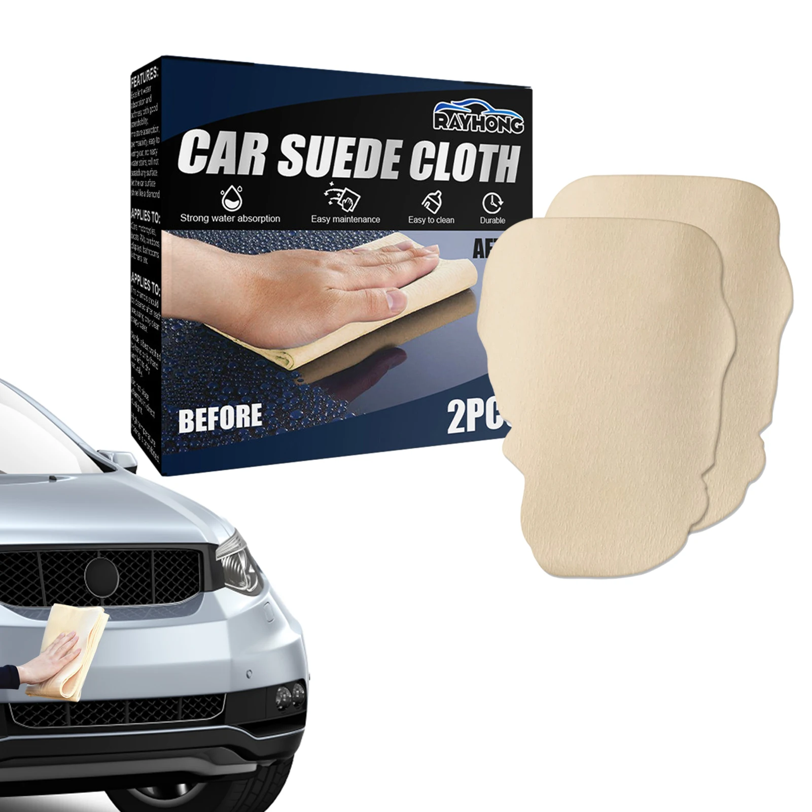 Car Chamois Drying Towel Leather Auto Wash Drying Towel Absorbent Scratch-Free Shammy Cloth For Cars Boats RVs Instruments
Car Chamois Drying Towel Leather Auto Wash Drying Towel Absorbent Scratch-Free Shammy Cloth For Cars Boats RVs Instruments