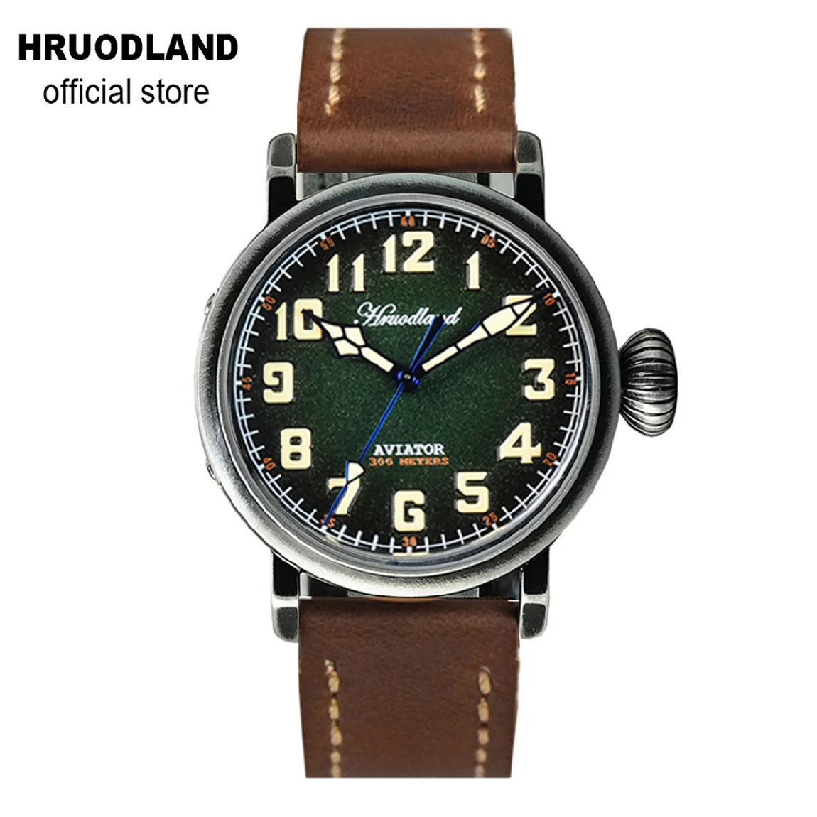 Hruodland Distressed Retro Automatic Pilot Men Watches Sapphire Crystal 300m Waterproof PT5000 Mechanical Wristwatch for Male
Hruodland Distressed Retro Automatic Pilot Men Watches Sapphire Crystal 300m Waterproof PT5000 Mechanical Wristwatch for Male