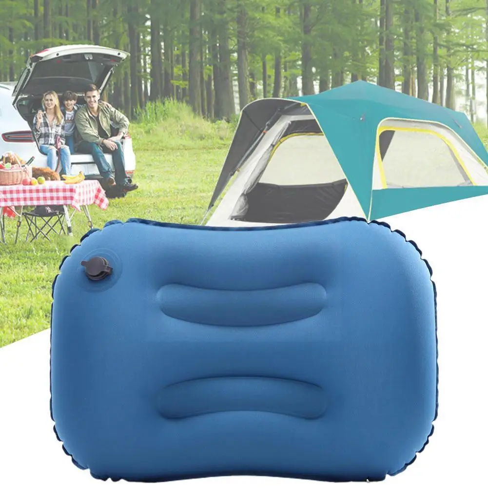 Portable Ultralight Inflatable PVC Nylon Air Pillows Cushion Sleep Camp Beach Travel Gears Rest Plane Hiking Head Camping X3S0 
Portable Ultralight Inflatable PVC Nylon Air Pillows Cushion Sleep Camp Beach Travel Gears Rest Plane Hiking Head Camping X3S0