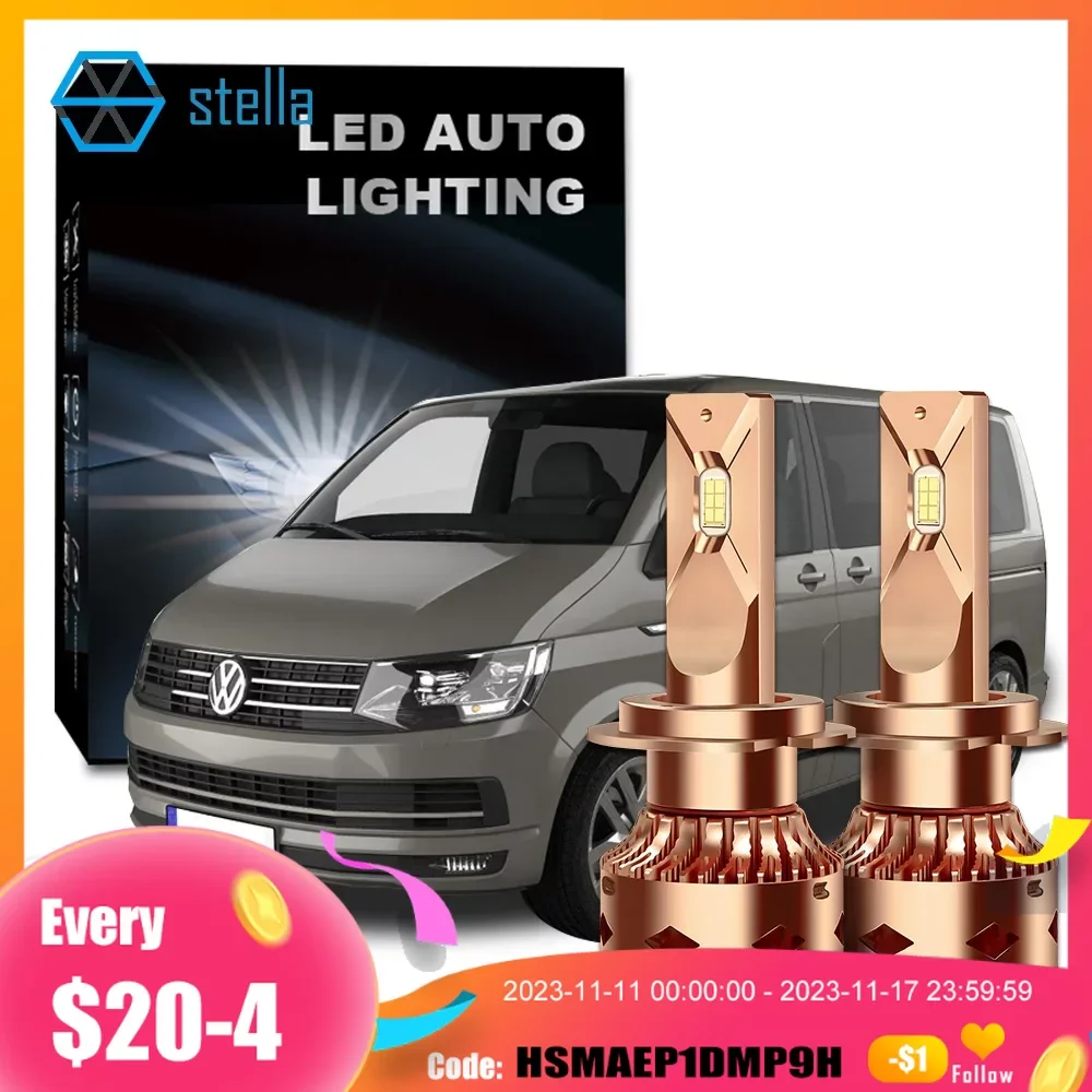 Stella 2pcs LED Low Beam/Dipped Beam Bulb for VOLKSWAGEN VW CARAVELLE Halogen Replacement Light 2005 Till Now 6000k 110W Canbus
Stella 2pcs LED Low Beam/Dipped Beam Bulb for VOLKSWAGEN VW CARAVELLE Halogen Replacement Light 2005 Till Now 6000k 110W Canbus