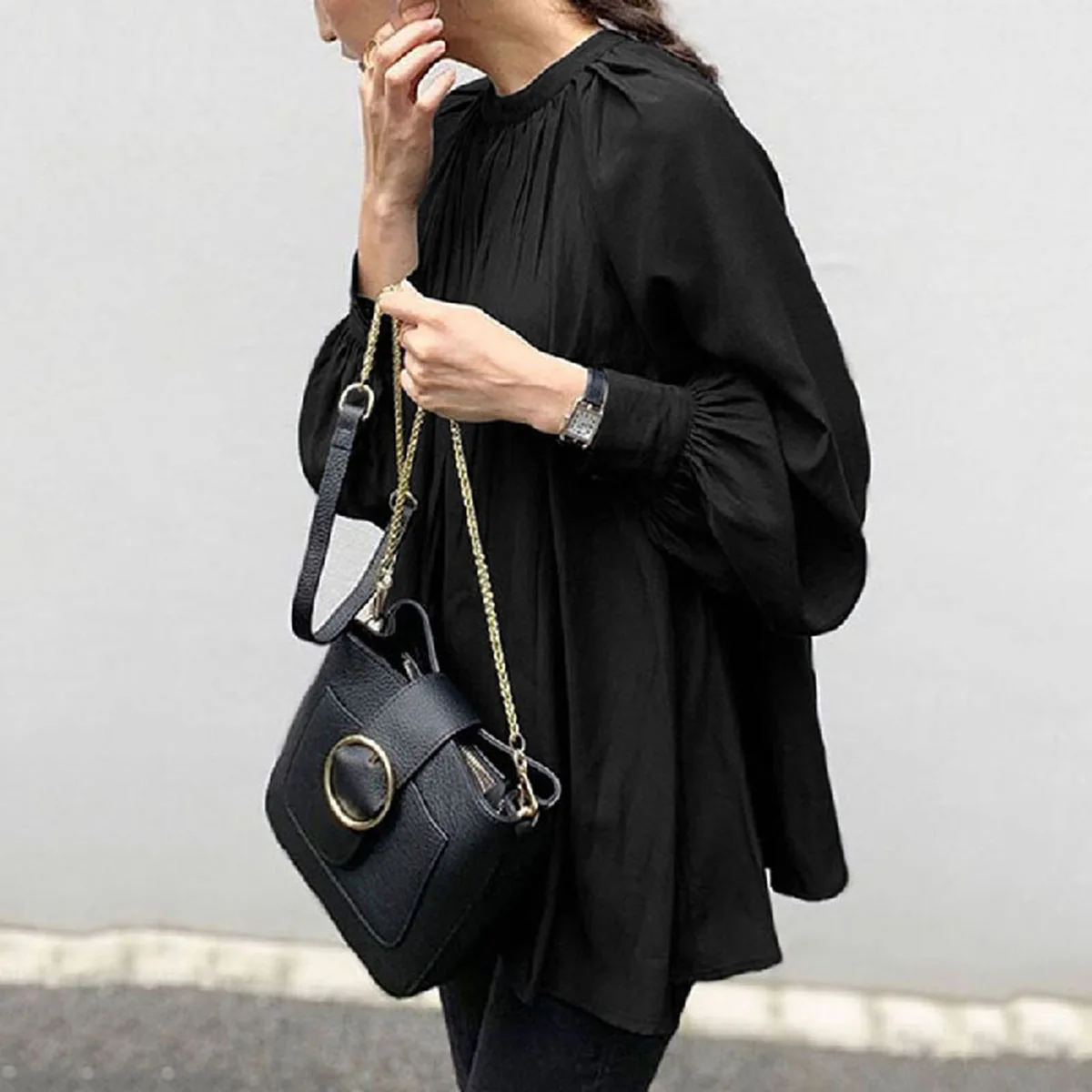 Yeezzi Autumn Female Casual Tops Elegant Fitness Original 3 Colors Solid Color Puff Sleeves O-neck Blouse for Women 2022 New
Yeezzi Autumn Female Casual Tops Elegant Fitness Original 3 Colors Solid Color Puff Sleeves O-neck Blouse for Women 2022 New