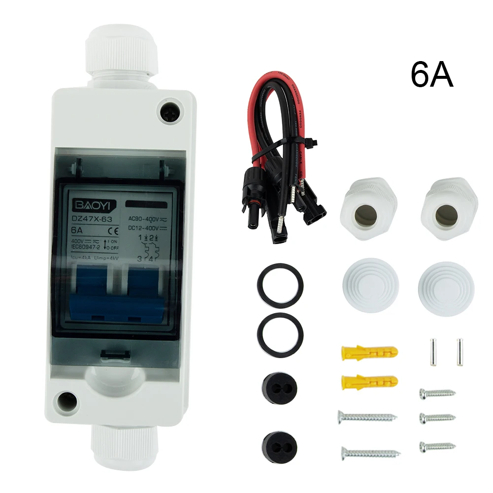 Circuit Breaker PV Isolator Switch DC/AC 30A IP65 Disconnect Circuit Breaker For Solar Panels 6A10A16A20A25A32A40A50A63A80A100A
Circuit Breaker PV Isolator Switch DC/AC 30A IP65 Disconnect Circuit Breaker For Solar Panels 6A10A16A20A25A32A40A50A63A80A100A