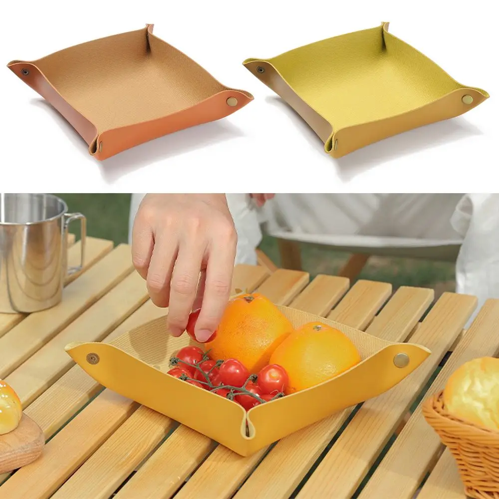 Tool 2 Colors Metal Concealed Buckle Household Sundries Organizer Desk Organizer PU Leather Boxes Folding Storage Tray
Tool 2 Colors Metal Concealed Buckle Household Sundries Organizer Desk Organizer PU Leather Boxes Folding Storage Tray