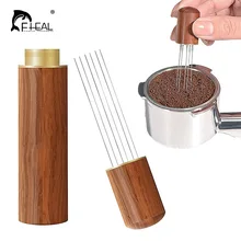 FHEAL Stainless Steel Coffee Stirrer 0.4mm Espresso Distributor 5/6/8 Fine Needles WDT Toolols Cafe Stirring Barista Accessories