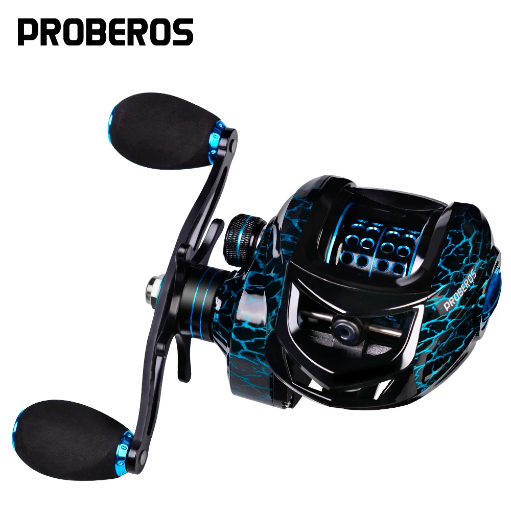 PROBEROS Aluminum Coil Baitcasting Reel 7.2:1 Magnetic Brake System Casting Fishing Reel 10kg Max Drag Carbon Fiber Wheel Pesca
PROBEROS Aluminum Coil Baitcasting Reel 7.2:1 Magnetic Brake System Casting Fishing Reel 10kg Max Drag Carbon Fiber Wheel Pesca