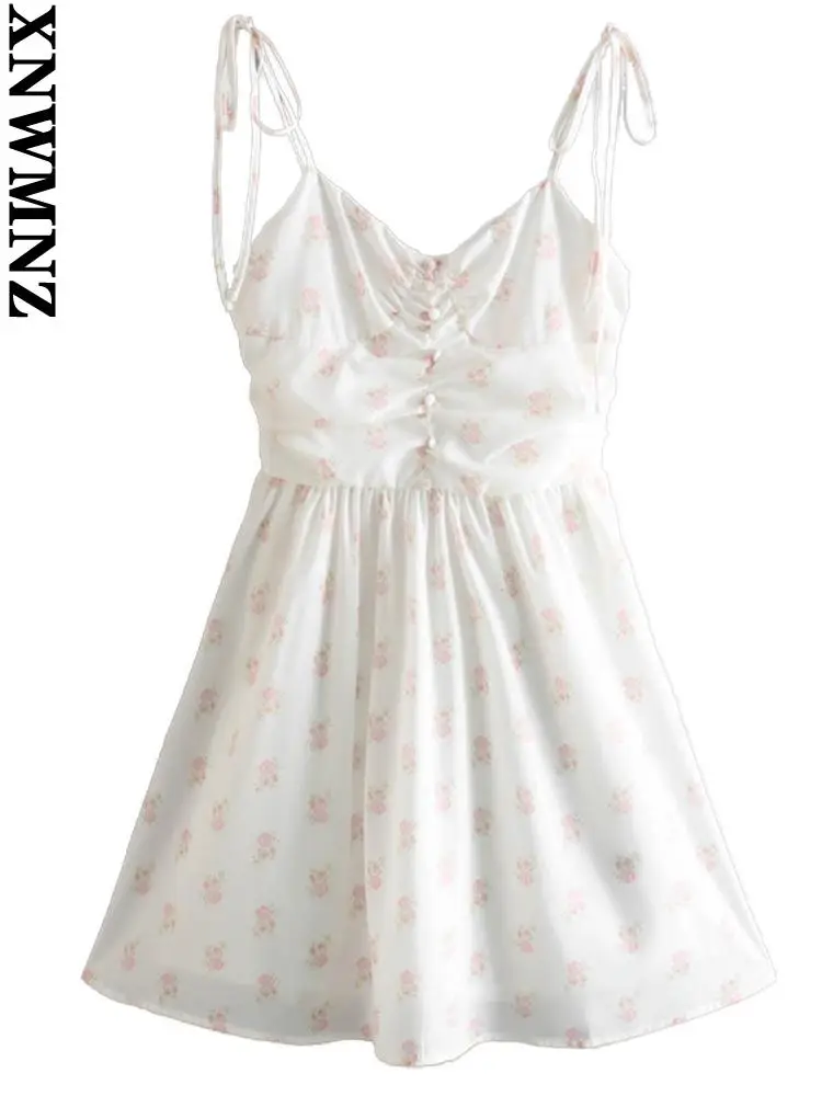 XNWMNZ Women 2022 fashion floral print mini summer dress vintage elegant v neck backless thin straps female dresses vestidos
XNWMNZ Women 2022 fashion floral print mini summer dress vintage elegant v neck backless thin straps female dresses vestidos