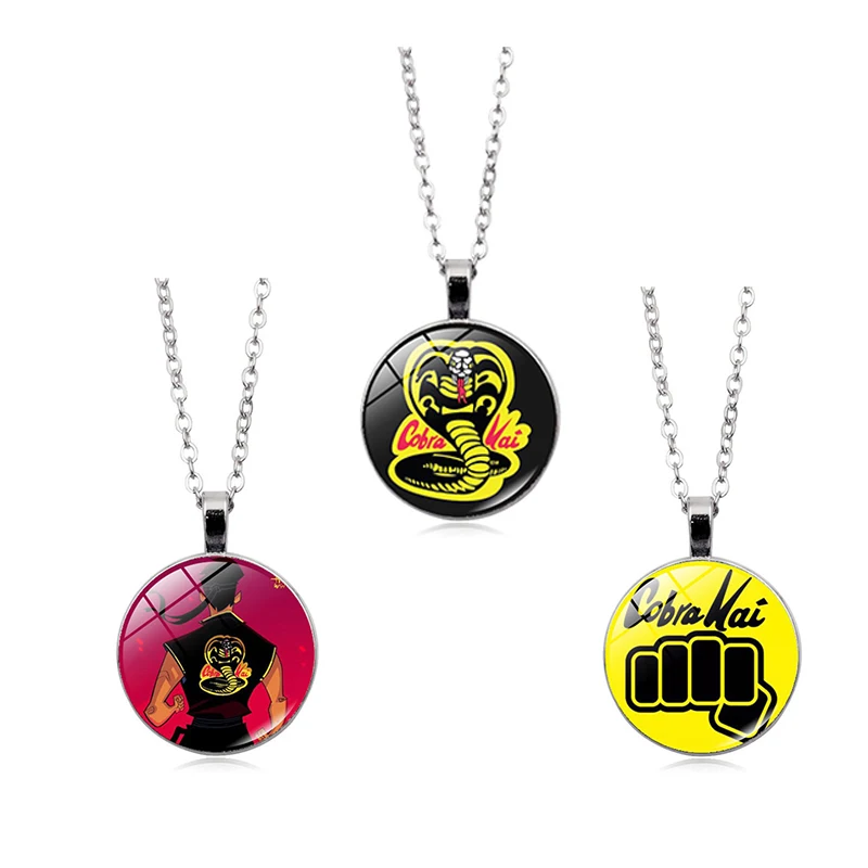 3 Styles TV Cobra Kai Necklace Daniel LaRusso Movie The Karate Kid Cosplay Props Metal Pendant for Kids Adults Accessories Gifts
3 Styles TV Cobra Kai Necklace Daniel LaRusso Movie The Karate Kid Cosplay Props Metal Pendant for Kids Adults Accessories Gifts