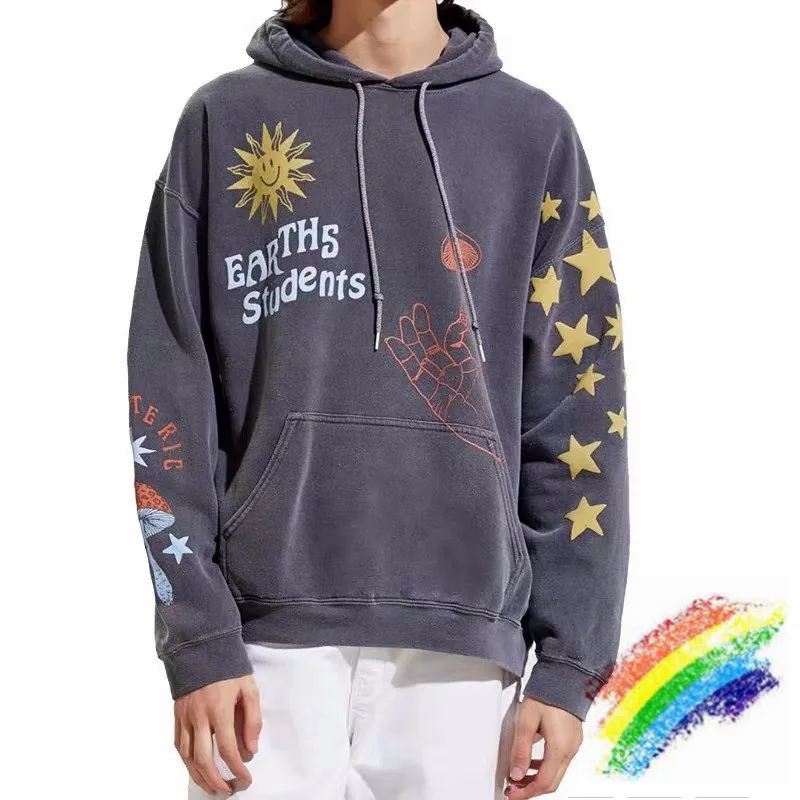 3D Foam Printing Earth Students Overdyed Hoodie Men Women 1:1 Top Version Streetwear Hoodie Hooded
3D Foam Printing Earth Students Overdyed Hoodie Men Women 1:1 Top Version Streetwear Hoodie Hooded