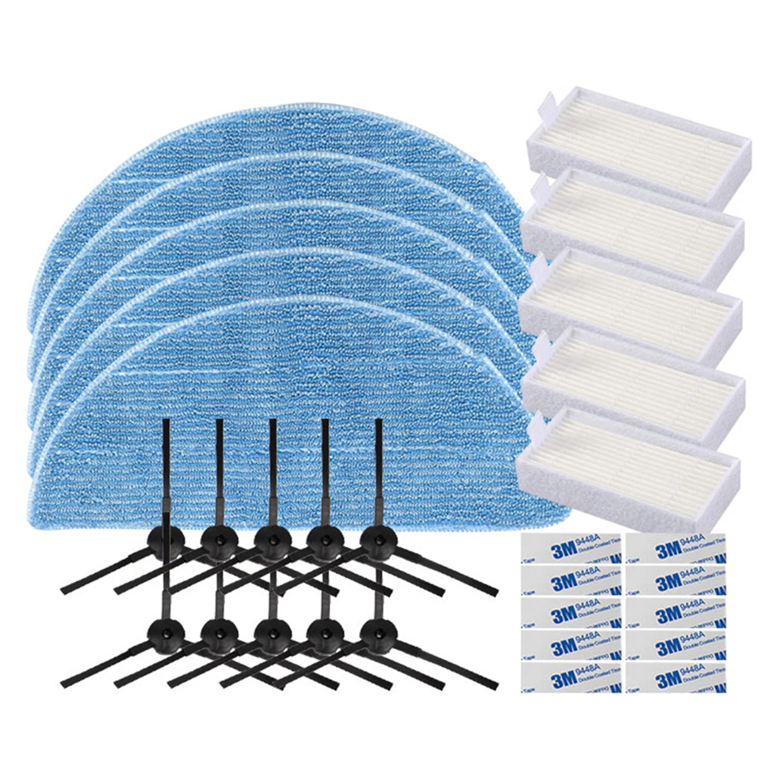 Filter Mop Cloth Side Brush for ILIFE Robot Vacuum Cleaner Accessories Set V3S 3S pro A4 A4S A6 V5 V50 V5s V5s pro
Filter Mop Cloth Side Brush for ILIFE Robot Vacuum Cleaner Accessories Set V3S 3S pro A4 A4S A6 V5 V50 V5s V5s pro