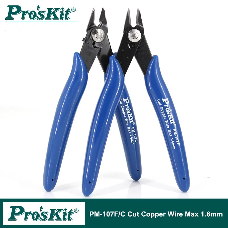 

100% Original Pro'sKit PM-107F PM-107C Diagonal Pliers Electrician Precision Cutting Plier Stripping Tool