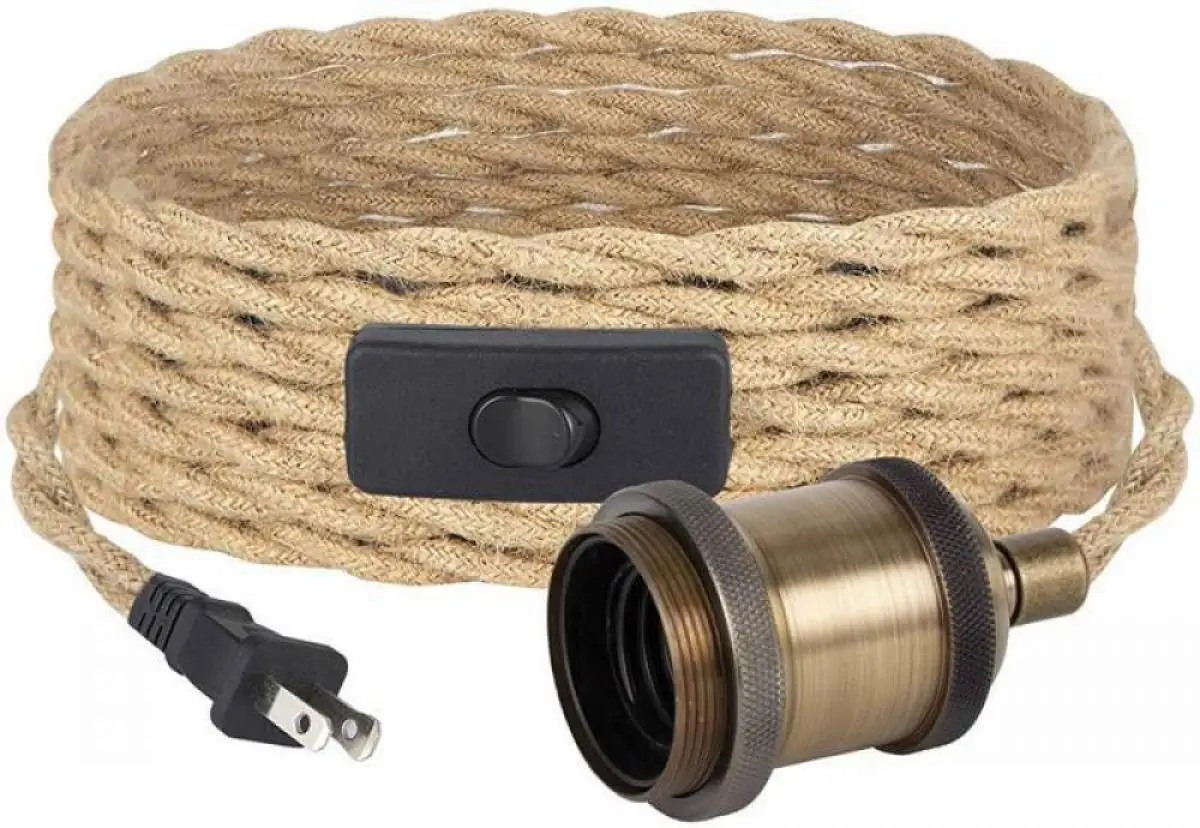 Industrial Retro Chandelier E27 Copper Lamp Holder with Switch Eu Plug 5M Adjustable Diy Hemp Rope Chandelier
Industrial Retro Chandelier E27 Copper Lamp Holder with Switch Eu Plug 5M Adjustable Diy Hemp Rope Chandelier