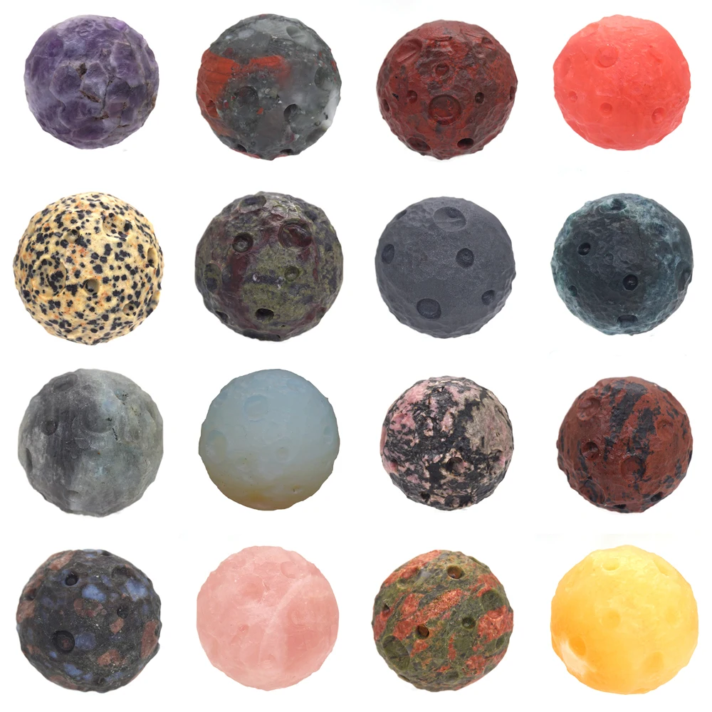Natural Stone Carved Planets Statue Healing Crystals Quartz Ornament Collection Ball Sphere Handmade Crafts Meteor Crater Decor
Natural Stone Carved Planets Statue Healing Crystals Quartz Ornament Collection Ball Sphere Handmade Crafts Meteor Crater Decor