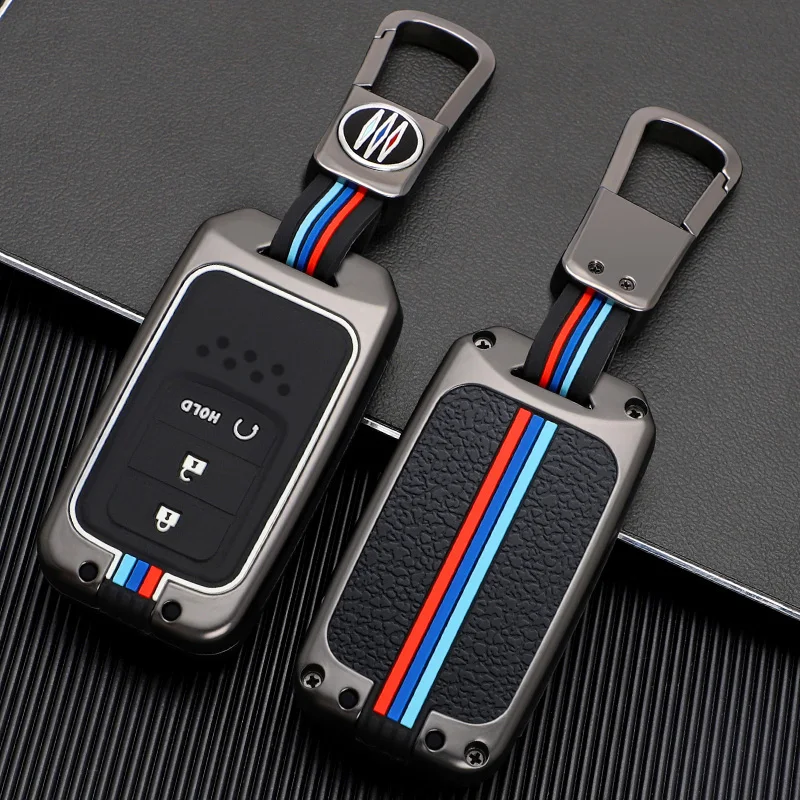 

Car Metal Remote Key Case Cover Shell For Honda Civic City Vezel Accord HR-V CRV Polit Jazz Jade Crider Odyssey Key Protector