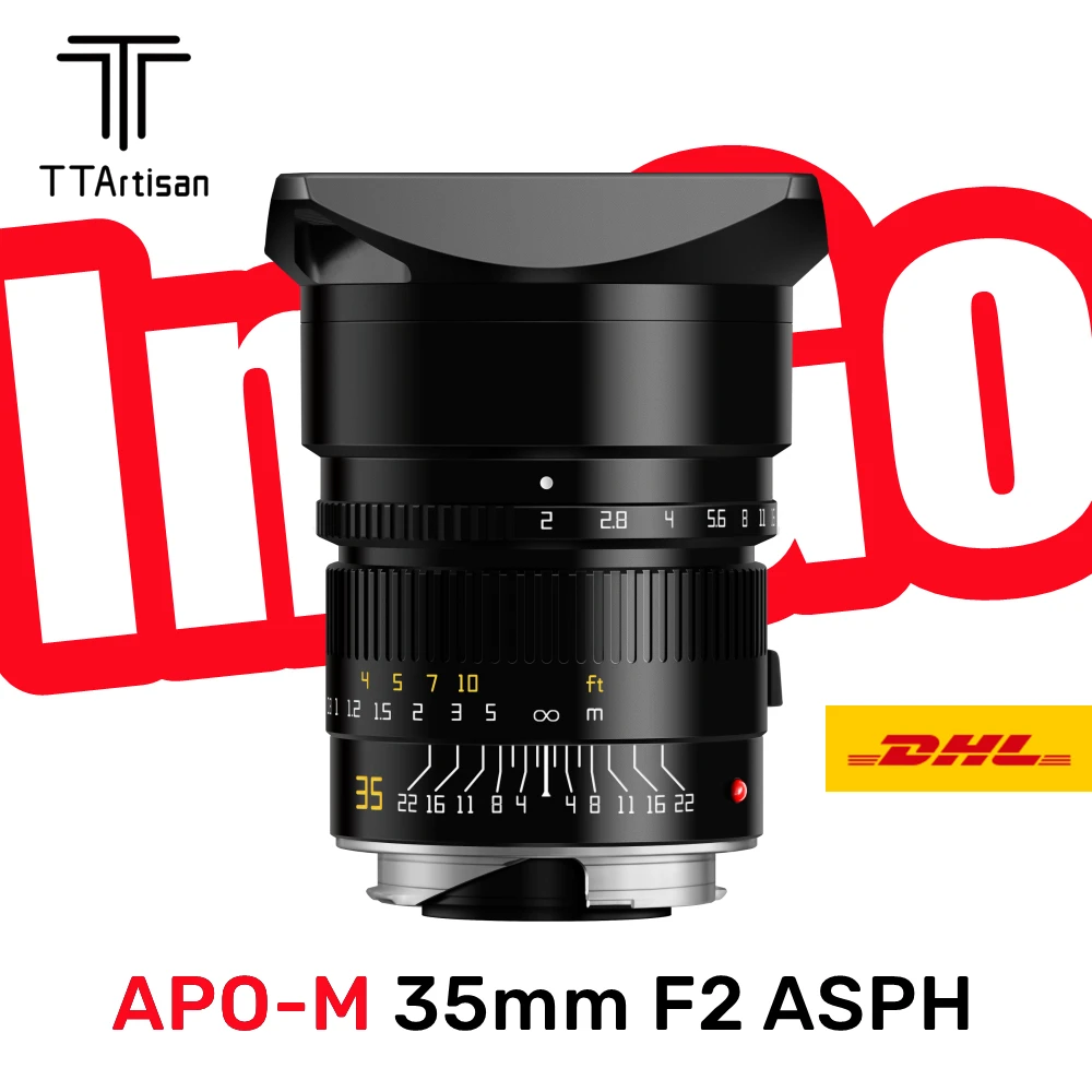 

TTArtisan APO-M 35mm F2 ASPH Full Frame Large Aperture Prime Lens for Leica M-Mount Cameras Leica M M240 M3 M6 M7 M8 M9 M10