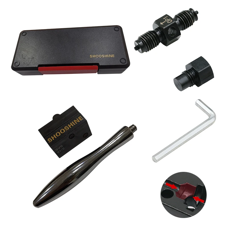 SHOOSHINE Brake Line Flaring Tool Kit Detachable Hand Held Tube 3/16" Flare Tool Set for Car Repair 4.75mm
SHOOSHINE Brake Line Flaring Tool Kit Detachable Hand Held Tube 3/16" Flare Tool Set for Car Repair 4.75mm