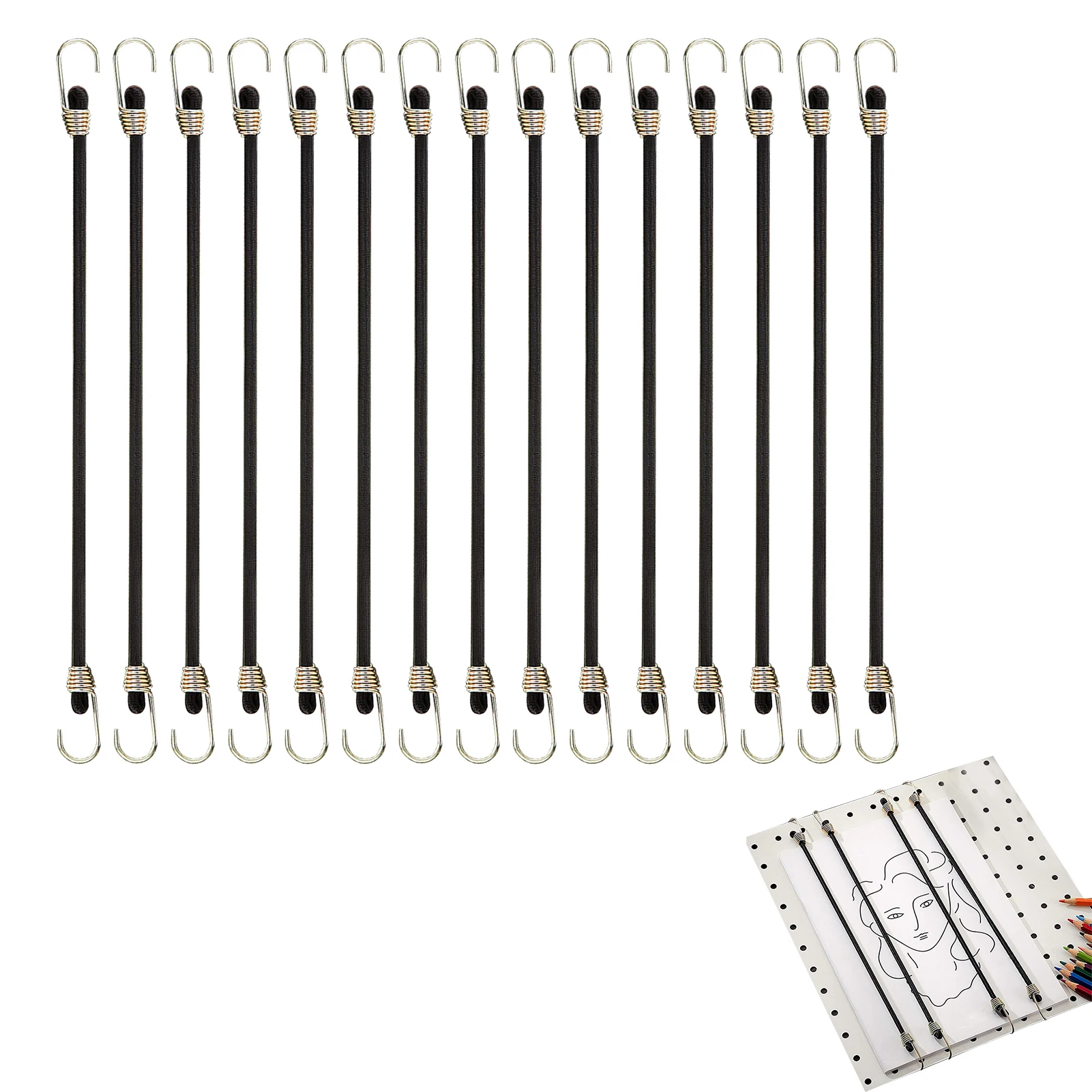 Bungee Cords With Hook Bungee Cord Outdoor Black Heavy Duty Bungee Straps Rubber Elastic Tie Rope With Metal Hooks For Cargo
Bungee Cords With Hook Bungee Cord Outdoor Black Heavy Duty Bungee Straps Rubber Elastic Tie Rope With Metal Hooks For Cargo