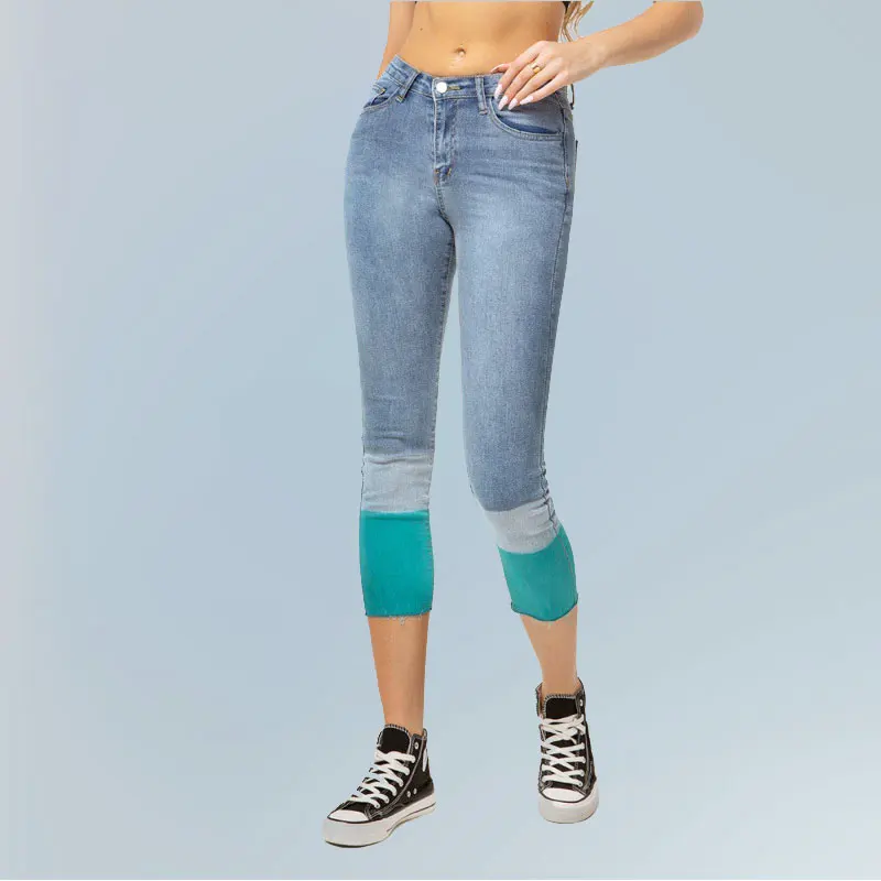 New Jeans Women's Skinny Colorblock Fashion Elastic Ninth Pencil Pants Stretch Tight Shorts Female Denim Slouchy Blue Patchwork
New Jeans Women's Skinny Colorblock Fashion Elastic Ninth Pencil Pants Stretch Tight Shorts Female Denim Slouchy Blue Patchwork