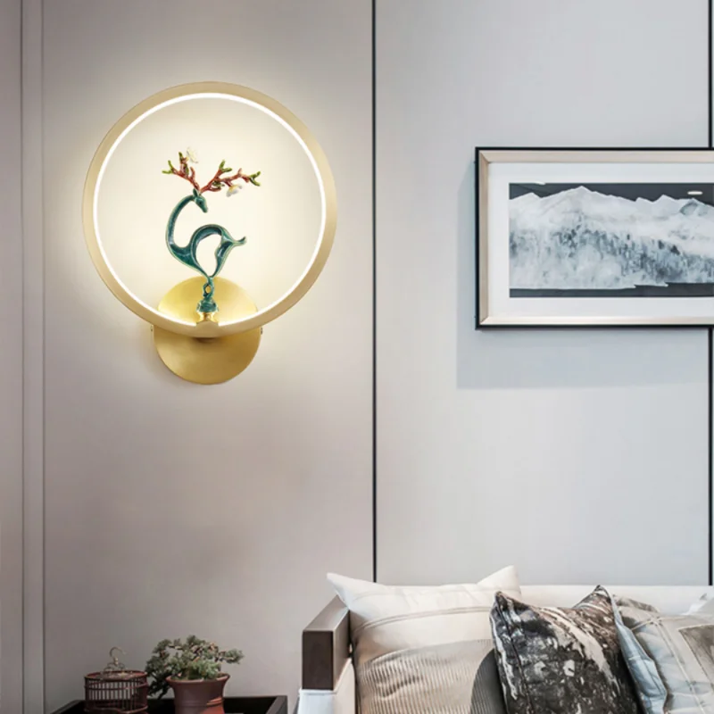 LED Wall lamp Creative Modern Nordic Copper Living Room Background Lamp Stair Corridor Bedroom Bedside Indoor Light
LED Wall lamp Creative Modern Nordic Copper Living Room Background Lamp Stair Corridor Bedroom Bedside Indoor Light