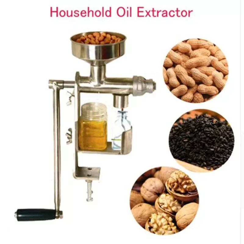 Stainless Steel Oil Pressing Machine Manual Oil Press Machine Household Oil Extractor Peanut Nuts Seeds Oil Press Machine
Stainless Steel Oil Pressing Machine Manual Oil Press Machine Household Oil Extractor Peanut Nuts Seeds Oil Press Machine