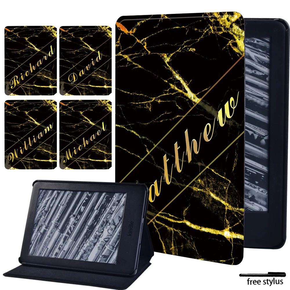 Tablet Stand Cover Case for Kindle Paperwhite(5th/6th/7th/10th)/Kindle (10th /8th)6" Protective Shell with Name Marble Pattern
Tablet Stand Cover Case for Kindle Paperwhite(5th/6th/7th/10th)/Kindle (10th /8th)6" Protective Shell with Name Marble Pattern
