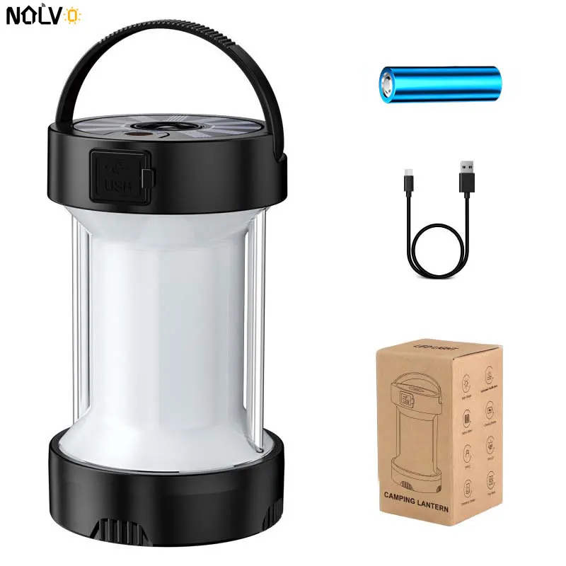Waterproof Solar Camping Light Type-C Rechargeable Flashlight Portable Tent Lantern Outdoor Lamp Built-In Large Capacity Battery
Waterproof Solar Camping Light Type-C Rechargeable Flashlight Portable Tent Lantern Outdoor Lamp Built-In Large Capacity Battery