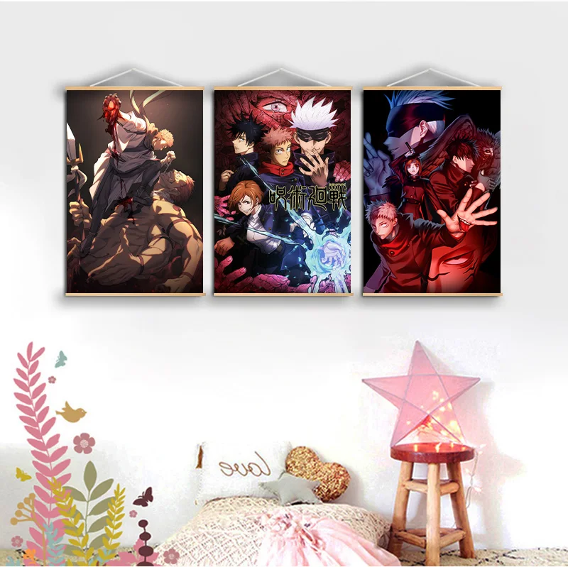 Anime Itadori Yuji Wall poster canvas painting Solid Wood Hanging Scroll for Jujutsu Kaisen
Anime Itadori Yuji Wall poster canvas painting Solid Wood Hanging Scroll for Jujutsu Kaisen