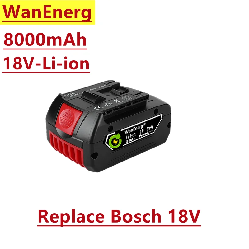 Литий-ионная батарея 18 в, 18 в Ач/Ач, подходит для электрической ручной дрели Bosch серии bat609,bat609g,bat618,bat618g и bat614
Литий-ионная батарея 18 в, 18 в Ач/Ач, подходит для электрической ручной дрели Bosch серии bat609,bat609g,bat618,bat618g и bat614