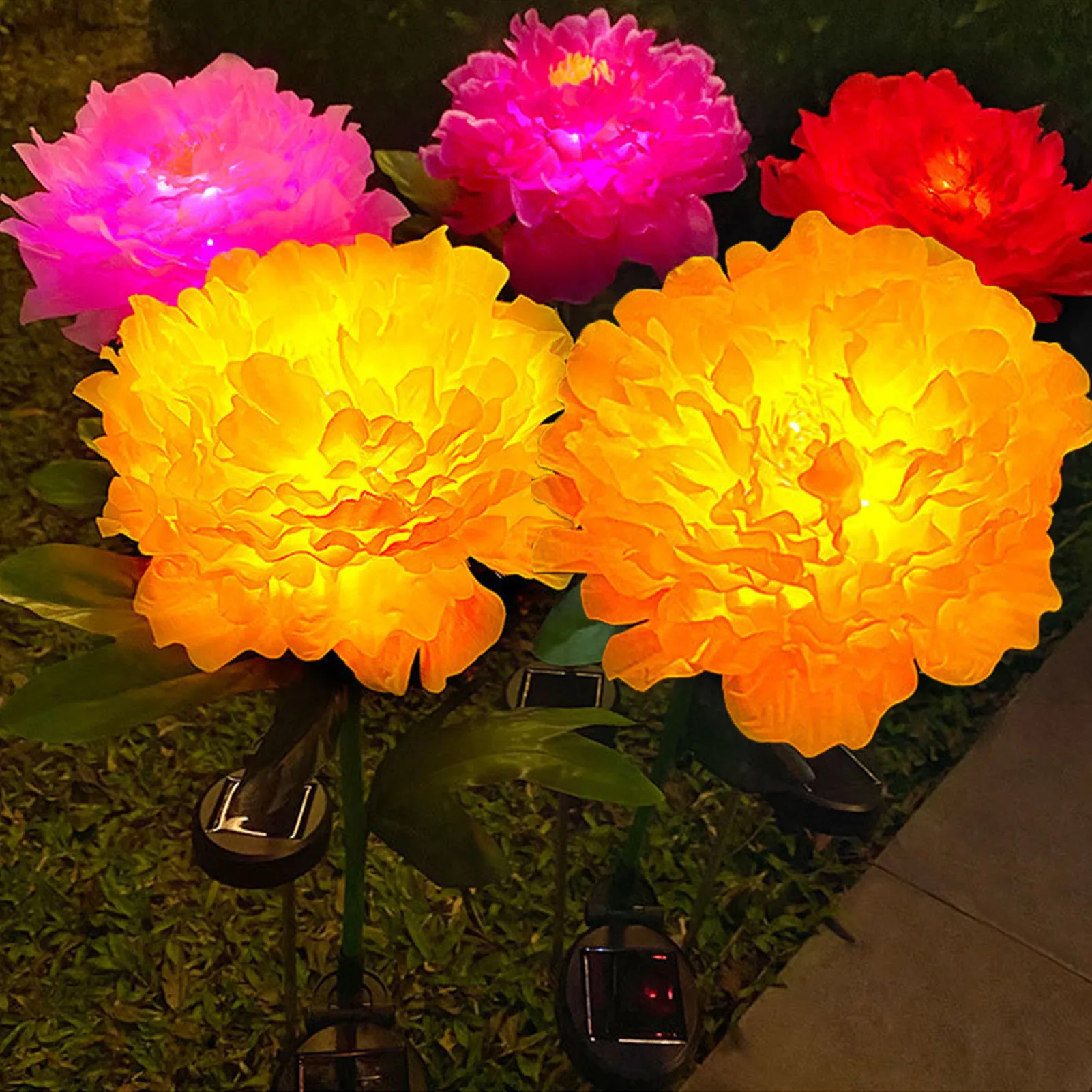 Solar Garden Light Automatic Outdoor Garden Lantern for Courtyard Garden Wedding LED Peony Lamps Landscape Pathway Light 
Solar Garden Light Automatic Outdoor Garden Lantern for Courtyard Garden Wedding LED Peony Lamps Landscape Pathway Light