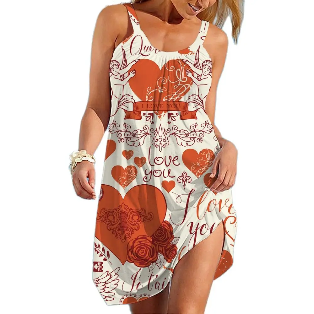 Dress Women Sexy Suspender Loose Tank Sleeveless Mini Print Dresses 2022 Summer Bohemian Sweet Fashion Irregular Casual Dresses
Dress Women Sexy Suspender Loose Tank Sleeveless Mini Print Dresses 2022 Summer Bohemian Sweet Fashion Irregular Casual Dresses